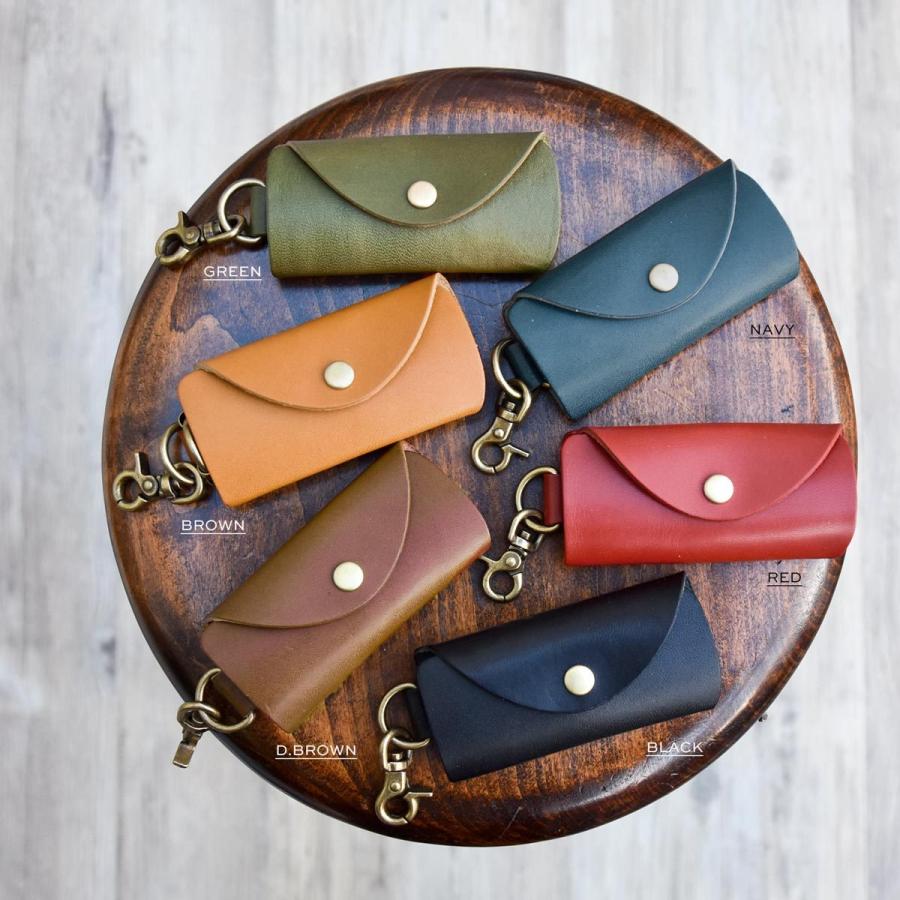 ブラウン　kaoyorinakami leather key case レザー 本革 イタリアンレザー 財布 キーケース 大きいサイズ 本革