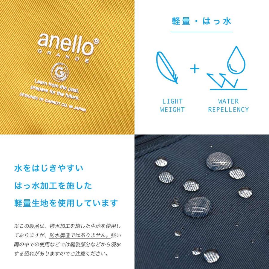 ボディバッグ レディース きれいめ 撥水 かわいい 軽量 大きめ フェス アウトドア 女の子 スマホ アネロ anello 水筒 500ml ペットボトル｜slowfine｜09