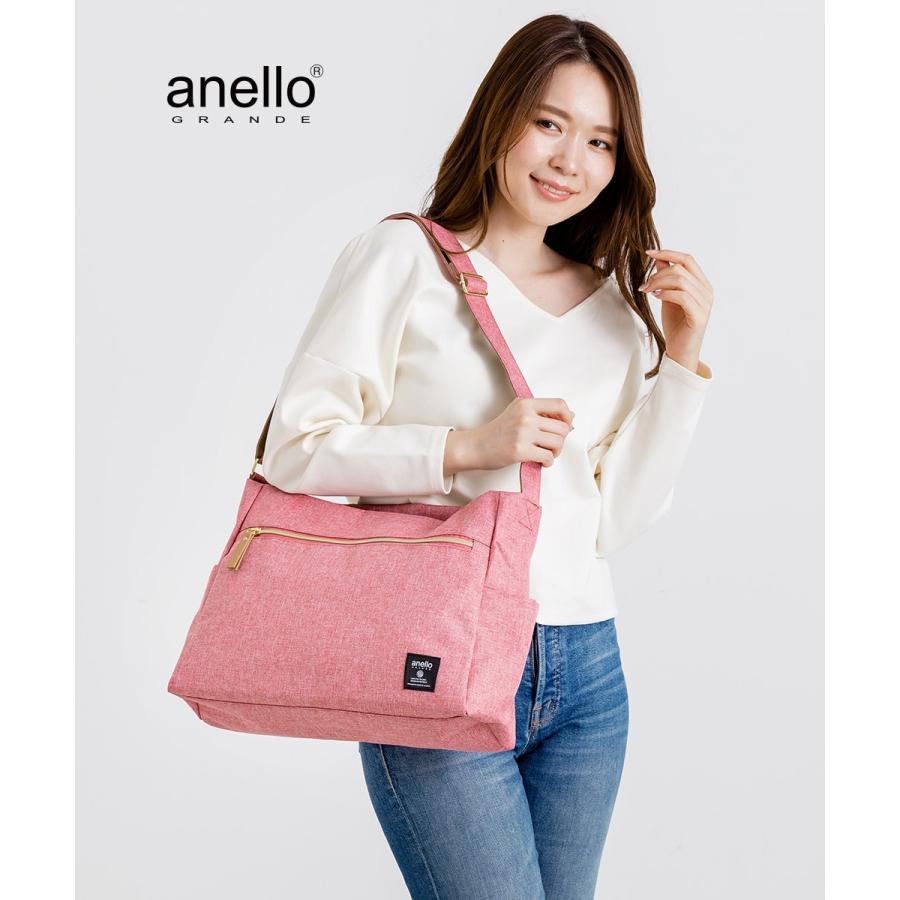 ショルダーバッグ レディース anello アネロ 斜めがけ 大人 ブランド a4 かわいい 中学生 女の子 高校生 多収納 大きめ おしゃれ 軽い 韓国 カジュアル | anello GRANDE | 13