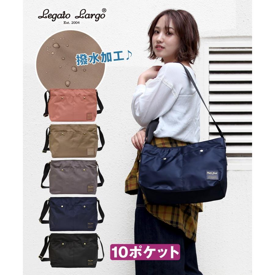 ショルダーバッグ レディース 斜めがけ 撥水 10 ポケット たくさん バッグ 軽量 ナイロン 無地 シンプル 海外旅行 Legato Largo レガートラルゴ Lh E0724 Car Shoulder Lhe0724 スロウ ファイン 通販 Yahoo ショッピング