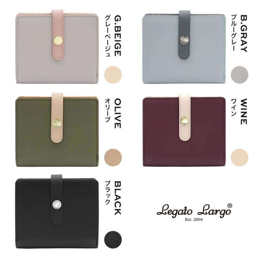 Legato Largo 財布 レディース うすいサイフ 二つ折 二つ折り Legato Largo 財布 レディース うすいサイフ 二つ折 二つ折り