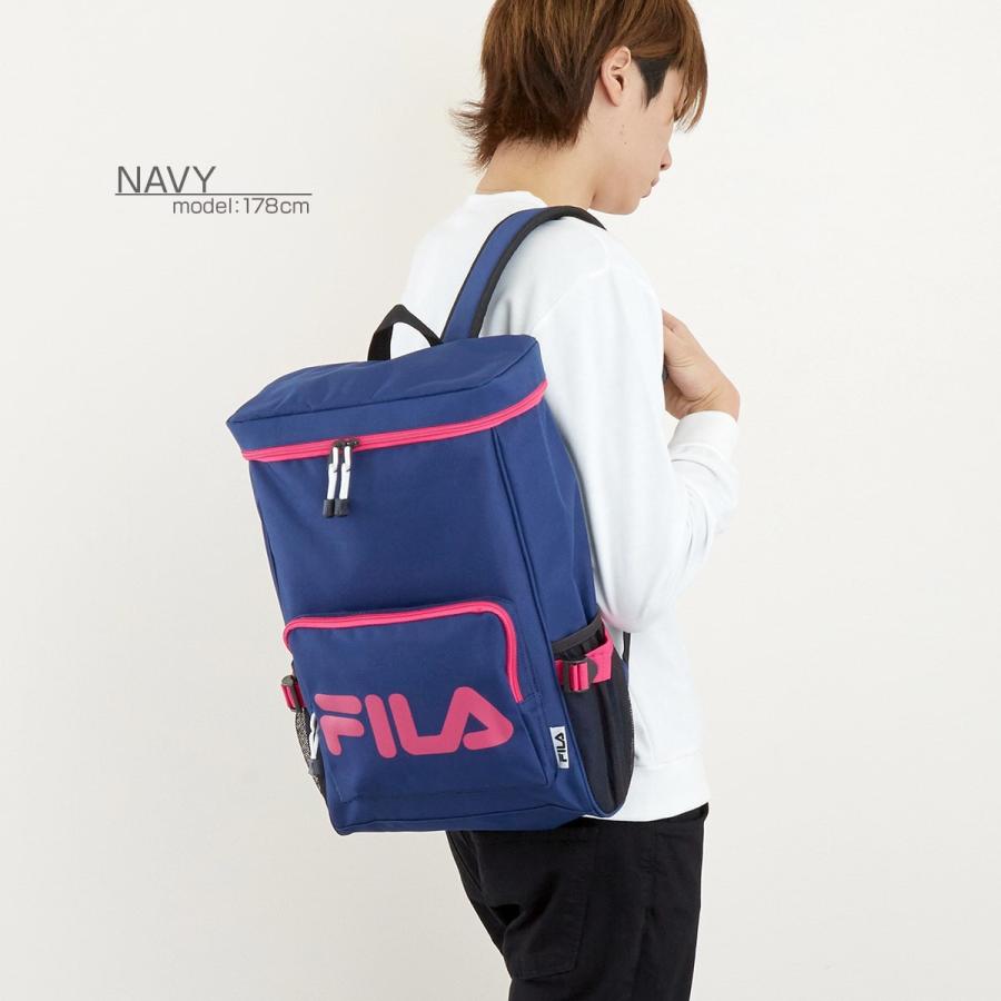Fila リュック ボックスリュック 高校生 通学 中学生 女子高生 学校バッグ フィラ おしゃれ スポーツ おしゃれ 遠足 黒 大容量 シンプル 軽量 韓国 学生 Fimb0362 スロウ ファイン 通販 Yahoo ショッピング