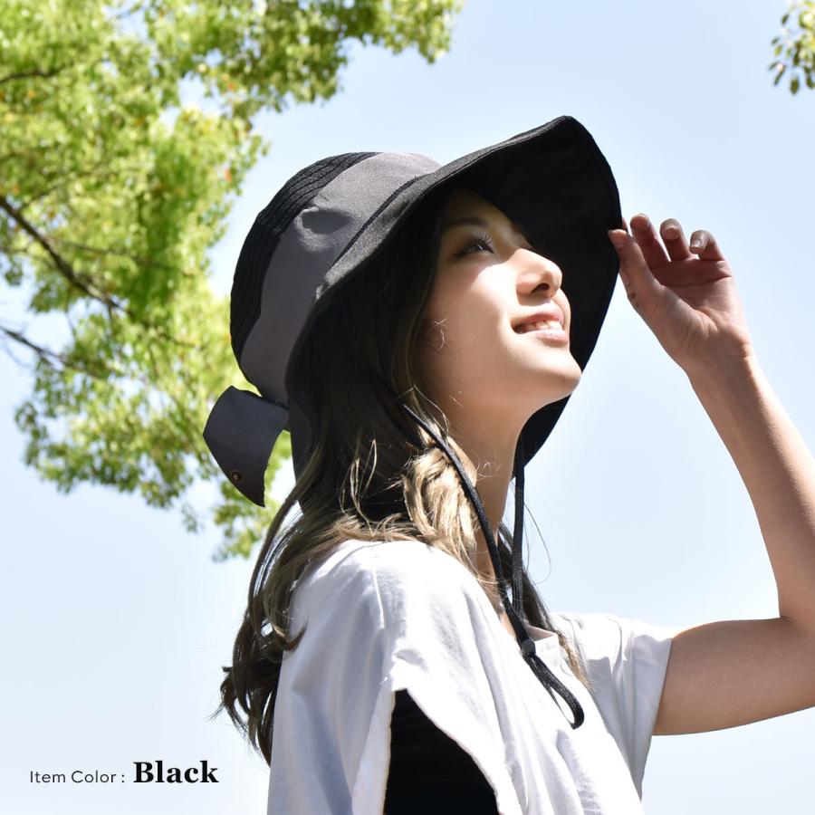 Uvカット 帽子 紫外線対策 100 完全遮光 飛びにくい つば広 レディースハット