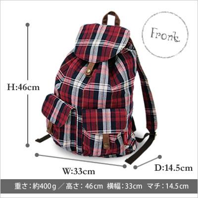 新品正規品aeae ナップサック リュック ブラウン・チェック柄 韓国 ☆新品☆ aeae ナップサック チェック ブラウン 韓国限定 ♡正規