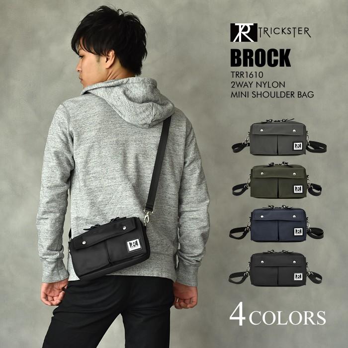 Trickster トリックスター Brock 2way ミニ ショルダーバッグ レザー 斜めがけ 革 かっこいい 小さめ メンズ バッグ 男性用 Sim Shoulder Trr1610 スロウ ファイン 通販 Yahoo ショッピング