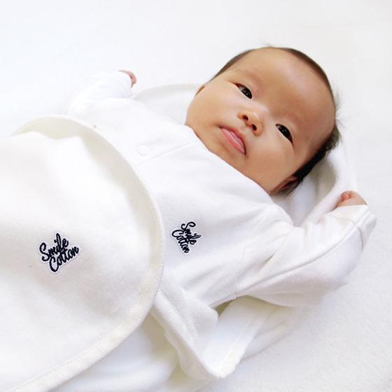 カバーオール ベビー 60cm 新生児 日本製 男の子 女の子 白 綿