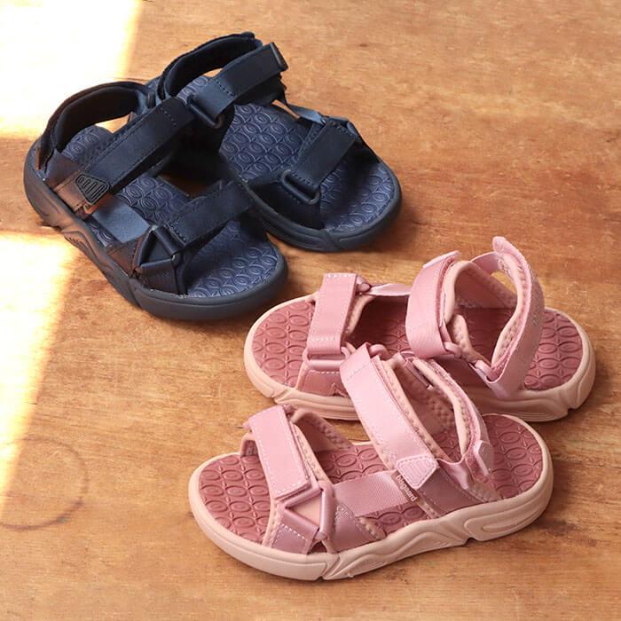 サンダル キッズ 子供用 女の子 男の子 軽量 ベルクロ ストラップ