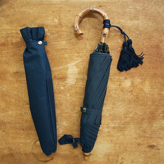 WAKAO ワカオ 日本製 晴雨兼用 折りたたみ傘 コットンピケ 雨傘