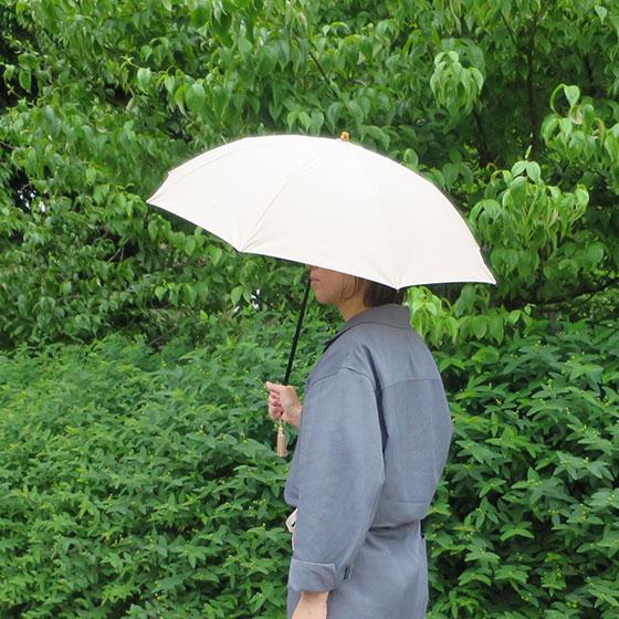 WAKAO ワカオ 日本製 晴雨兼用 折りたたみ傘 コットンピケ 雨傘