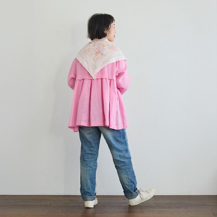fog linen work（フォグリネンワーク） イザベルボワノ スカーフ 花は