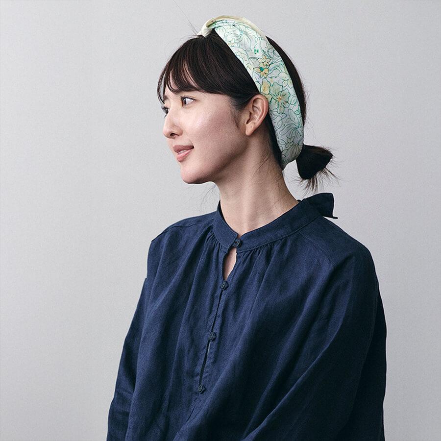 fog linen work（フォグリネンワーク） イザベルボワノ スカーフ 花は