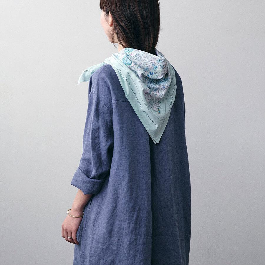 fog linen work（フォグリネンワーク） イザベルボワノ スカーフ 花は