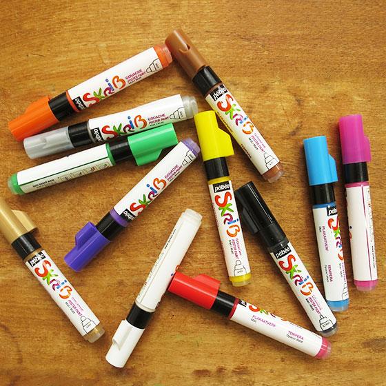 フランス pebeo ペベオ ウォーターペイント 12色 水彩 絵の具 マーカー