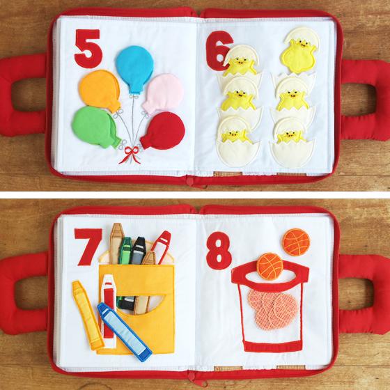 布絵本 布おもちゃ しかけ絵本 数字 えほん 出産祝い 勉強 ぬのえほん