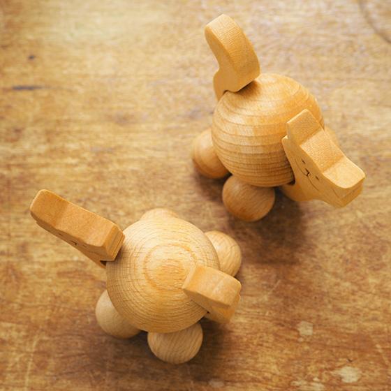 ドイツ製 オブジェ 木製 ネコ キャット 猫 置物 北欧 かわいい