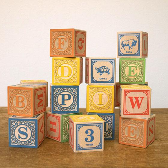 ブロック 積み木 積木 つみき ABC 英語 数字 木製 おもちゃ 木製玩具