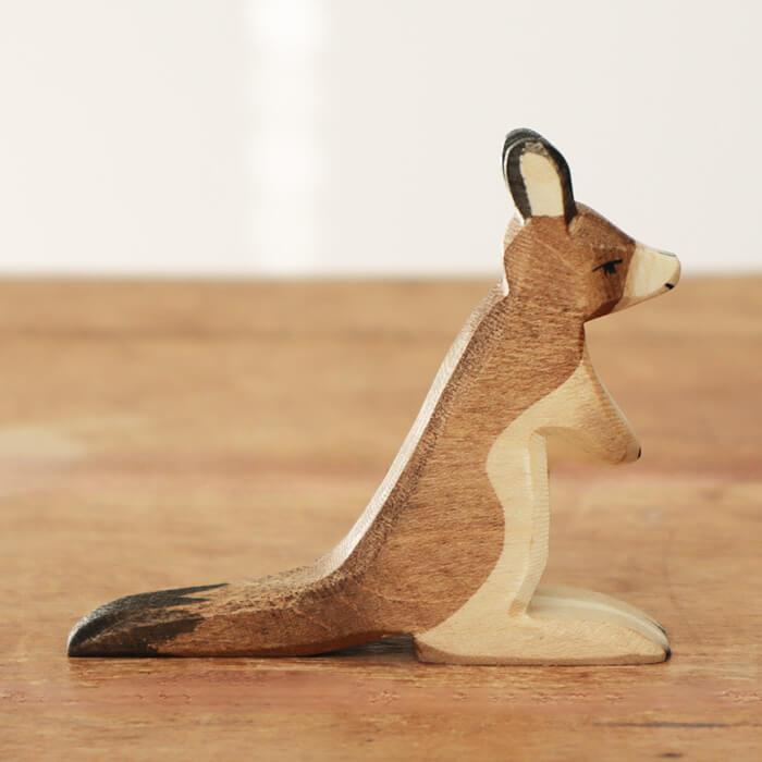 Ostheimer オストハイマー 木製 フィギュア カンガルー 子供 オブジェ