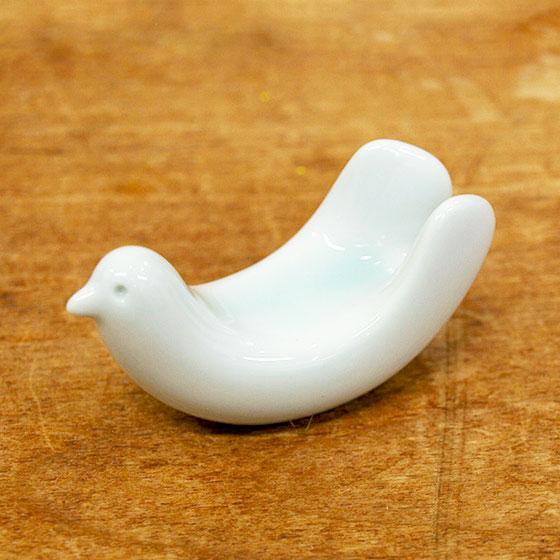 箸置き おしゃれ かわいい 鳥 日本製 陶器 結婚祝い 白山陶器 HAKUSAN