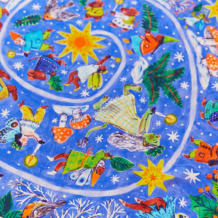 アメリカ Sarah's Silks サラズシルク プレイクロス S アドベント 布