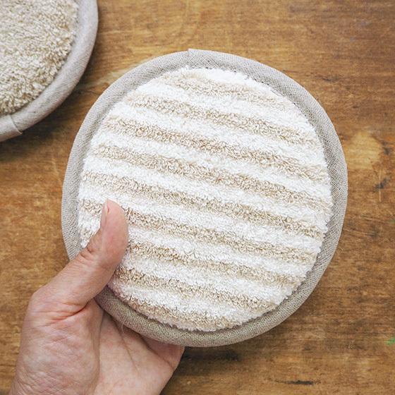 ボディタオル スポンジ 体 洗う 子供 ブラシ お風呂 ボディ ウォッシュ バス 麻 リトアニア製 リネン ボディウォッシングパッド メール便対象品 126 H0038p Slow Works 通販 Yahoo ショッピング