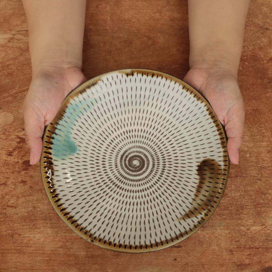 小石原焼 中皿 飛び鉋【食器 陶器 器 和食器 日本製 おしゃれ プレート