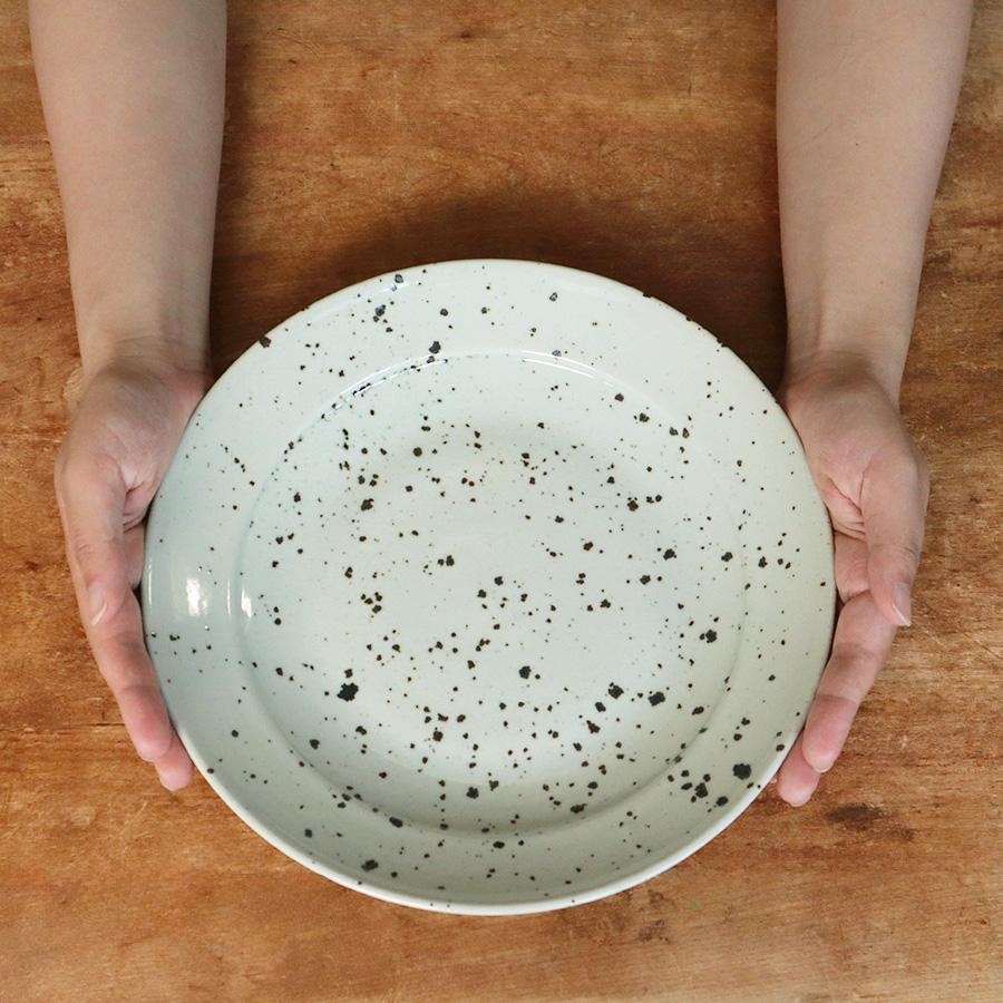 日本製 Homeland ホームランド 信楽焼 丸皿 26cm 食器 陶器 器 和食器