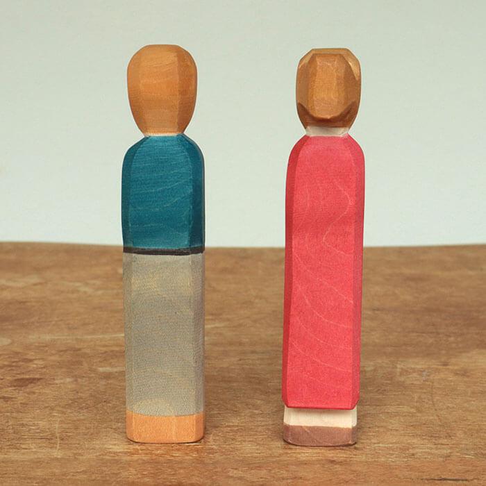 Ostheimer オストハイマー 木製 フィギュア 家族 パパ ママ オブジェ