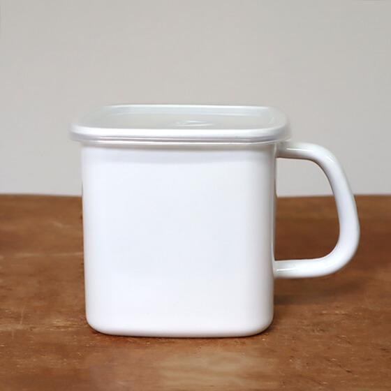 野田琺瑯（noda horo） ホワイトシリーズ 保存容器 持ち手付ストッカー