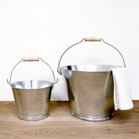 松野屋 日本製 トタンのバケツ ミニ バケツ トタン おしゃれ 木手 掃除