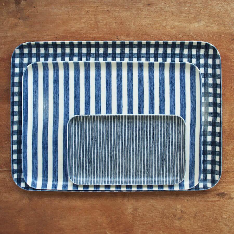 fog linen work（フォグリネンワーク） リネンコーティング トレイ L