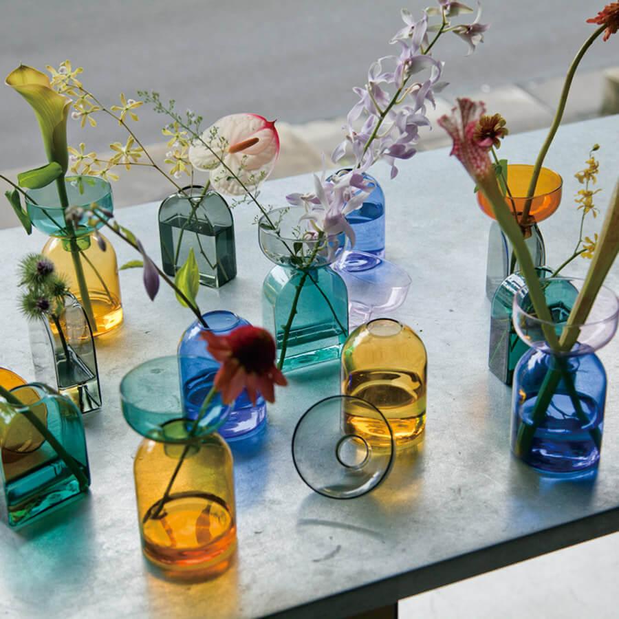 amabro アマブロ TONE VASE ベース 水耕栽培 水耕 球根 ガラス