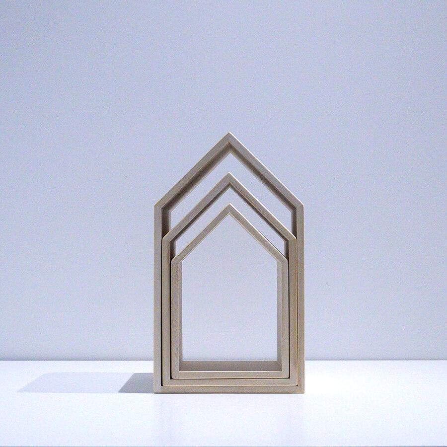 増田桐箱店 ブックハウスネスト ミニ ブックエンド 木製 ブック