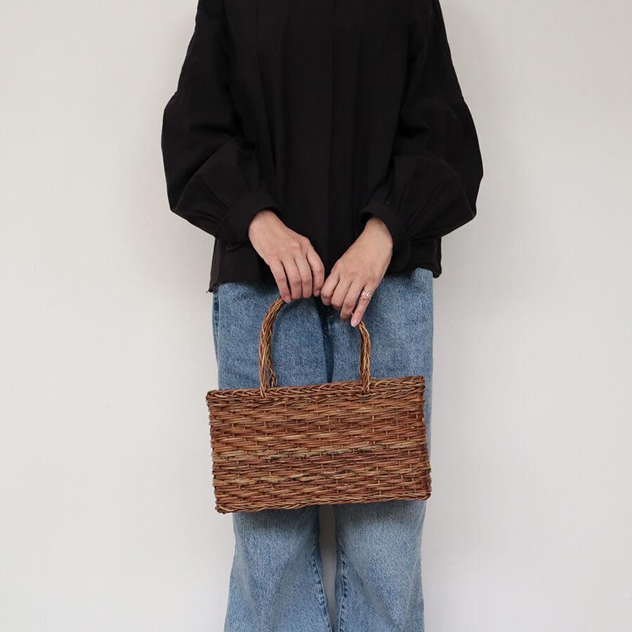松野屋 日本製 あけび かごバッグ カゴ バスケット カゴバッグ 買い物