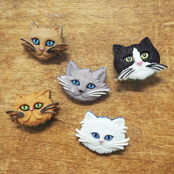 ボタン かわいい 手芸 ぼたん 入園 入学 女の子 男の子 パーツ ハンドメイド アメリカ Dress It Up ボタンセット キャットフェイス メール便対象品