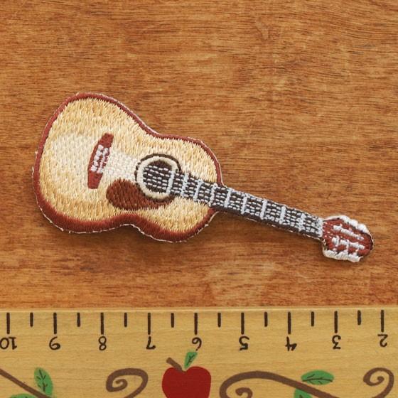 アップリケ アイロン ワッペン 女の子 男の子 入園 かわいい Totalitat トタリタット アップリケ ワッペン アコースティックギター メール便対象品 W 1217 Slow Works 通販 Yahoo ショッピング