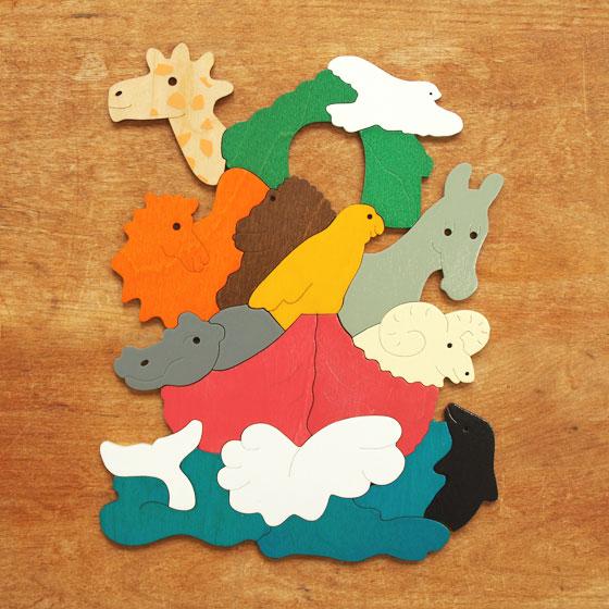 パズル 木製 おもちゃ 幼児 子供 知育玩具 オブジェ George Luck