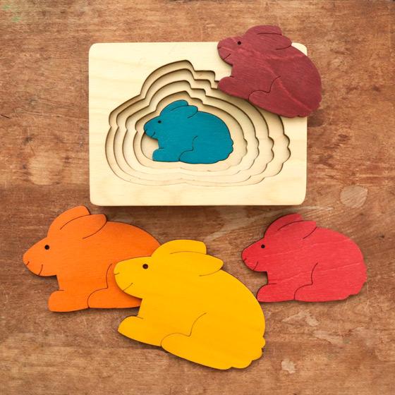 パズル 木製 おもちゃ 幼児 子供 知育玩具 オブジェ 出産祝い George