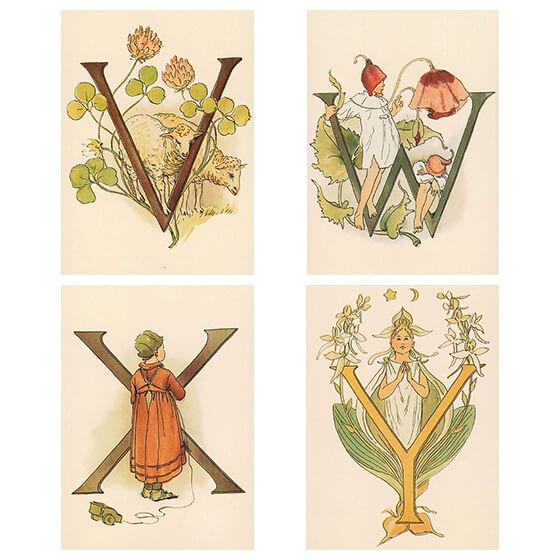 スウェーデン製 ポストカード 北欧 おしゃれ セット アート 花