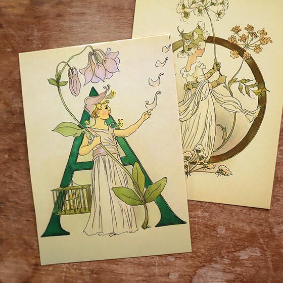 スウェーデン製 ポストカード 北欧 おしゃれ セット アート 花