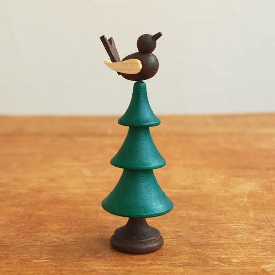 ドイツ製 木のバードコール飾り 鳥笛 オブジェ 木製 インテリア 雑貨