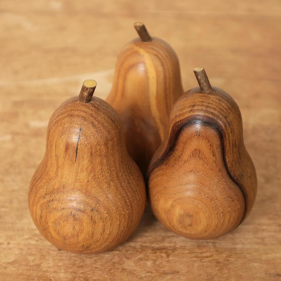 ドイツ製 オブジェ 洋なし 洋梨 置物 木製 北欧 インテリア モダン おしゃれ かわいい 玄関 雑貨 ヴァルトファブリック 木製 オブジェ 洋ナシ 大 | ブランド登録なし | 04
