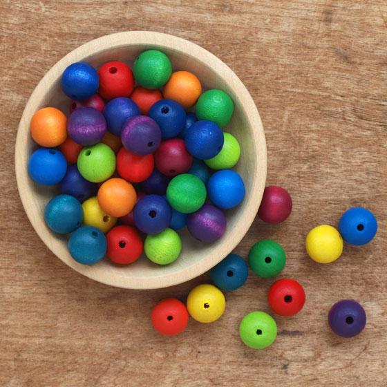 ウッドビーズ ビーズ おもちゃ 手芸 木製 パーツ ドイツ BELI DESIGN社