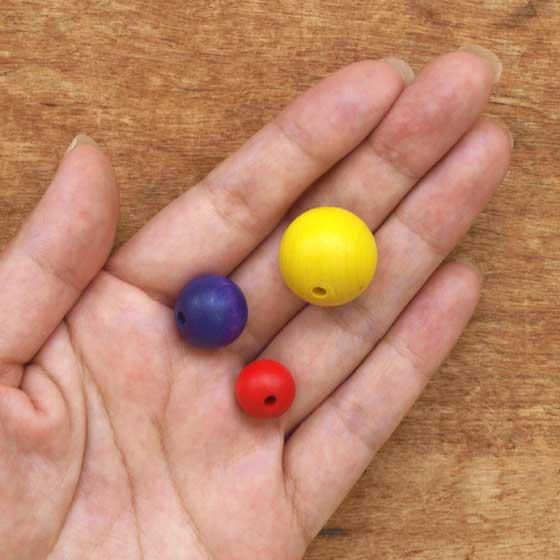 ウッドビーズ ビーズ おもちゃ 手芸 木製 パーツ ドイツ BELI DESIGN社