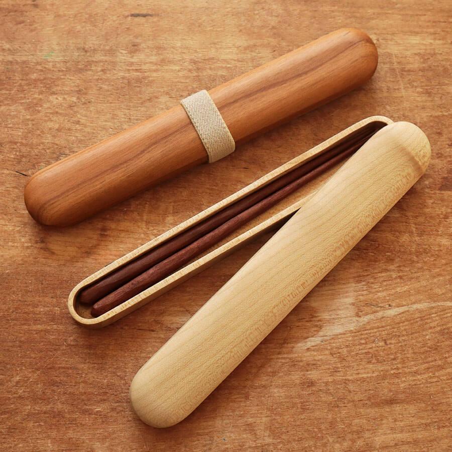 クラフト木の実 天然木のお箸箱 S 20cm 箸箱 子供 木製 箸ケース 箸入れ 弁当箱 携帯 子ども お弁当 幼稚園 保育園 小学校 メール ...