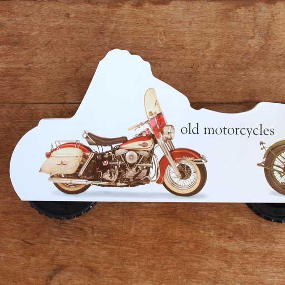 イギリス DK出版 車輪付き 絵本 ウィーリー バイク 英語 車 しかけ絵本