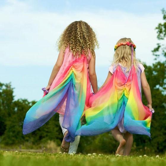 Sarah Ssilks サラズシルク フェアリードレス 布 おもちゃ 女の子 お姫様 ドレス ワンピース 子供 仮装 誕生日 ハロウィン かわいい ごっこ遊び シュタイナー Slow Works 通販 Yahoo ショッピング