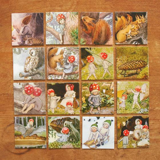 エルサベスコフ メモリーカードゲーム もりのこびとたち メモリー