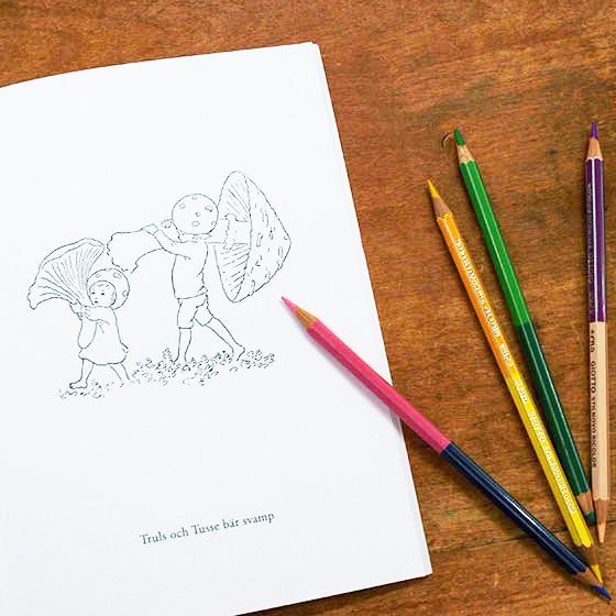 エルサベスコフ ぬりえ もりのこびとたち 塗り絵 かわいい 大人 子供 北欧 メール便対象品 Slow Works 通販 Yahoo ショッピング