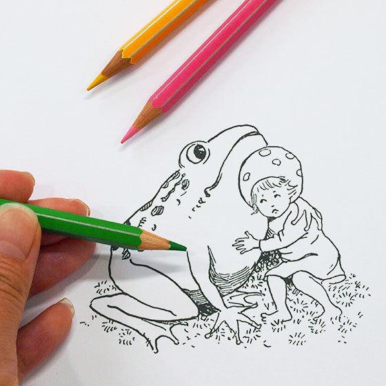 エルサベスコフ ぬりえ もりのこびとたち 塗り絵 かわいい 大人 子供 北欧 メール便対象品 Slow Works 通販 Yahoo ショッピング