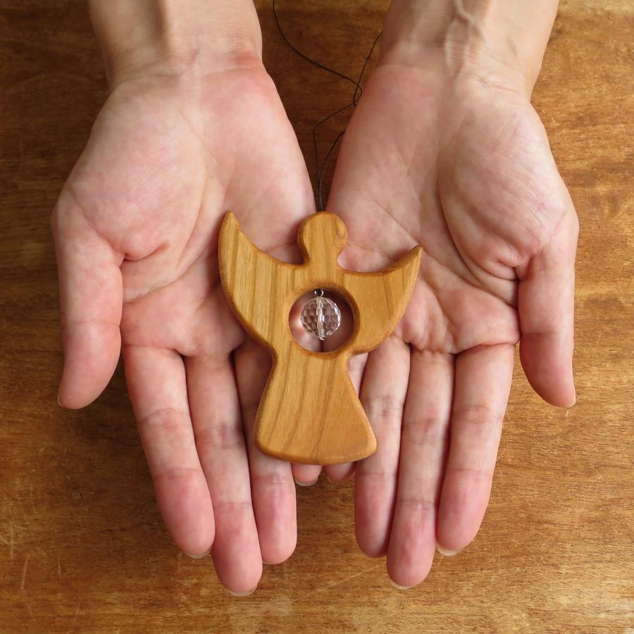 モビール 北欧 サンキャッチャー 木製 赤ちゃん クリスタル かわいい